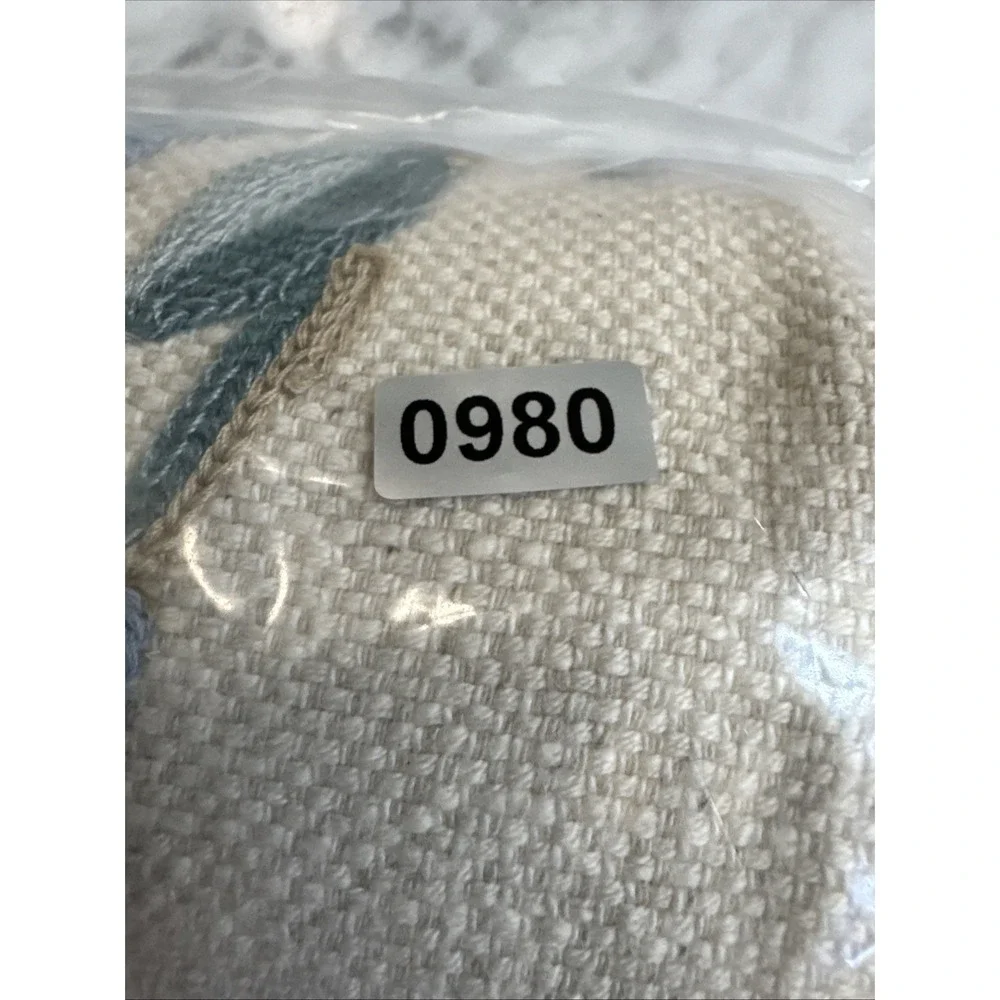 Pottery Barn Liana Crewel Embroidered Table Throw ~ 50